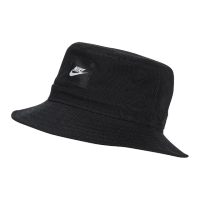 【NIKE 耐吉】漁夫帽 Kids Bucket Hat 大童 兒童帽 黑 基本款 棉質 帽子(CZ6125-010)