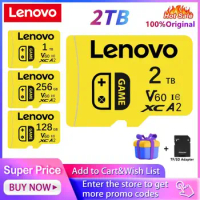 Lenovo 2TB Memory Card 128GB For Nintendo Switch 1TB V30 4K Micro Tf Sd Card 256GB 512GB Cartao De Memoria 1TB For Nintendo