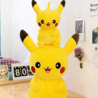 Đồ Chơi Nhồi Bông Pikachu, Búp Bê Nhồi Bông Dễ Thương, Gối Ngủ, Búp Bê Pikachu Lớn, Thích Hợp Cho Bé