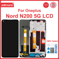 6.49"For Oneplus Nord N200 5G Display LCD With Frame Touch Screen Digitizer Assembly Replacement For One Plus DE2118 DE2117