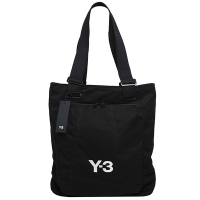 Y-3 CL TOTE 尼龍品牌徽標Y-3 Logo山本耀司肩帶可調整托特包(黑色/IJ9880)