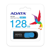 ADATA威剛 UV128 USB3.2 Gen1 128G 隨身碟-藍黑色【愛買】