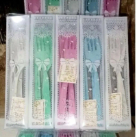 Souvenir Pernikahan Isi 50pcs Sendok Travel Set / Sendok Gogreen Impor Kemas Mika Free KUT