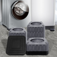 方形滾筒波輪洗衣機腳墊通用防滑防震墊固定加高橡膠冰箱減震底座