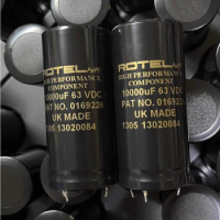2pcs/lot UK original ROTEL 10000UF 63V 35x76mm HIFI audio filtering electrolytic capacitor with gold lettering free shipping