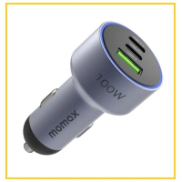 MOMAX 三重快充車載充電器 MOVE 3-PORT CAR CHARGER 100W