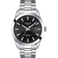 TISSOT 天梭 官方授權 GENTLEMAN 80小時矽游絲紳士機械手錶 母親節送禮首選 T1274071105100