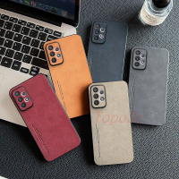 Casing Samsung A32 4G / A52 / A52S / A72 5G, Sarung Telefon Kulit Perniagaan, Warna Pepejal, untuk S