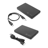 Plastic 3TB USB 2.0/3.0 Hard Disk HD Enclosure Super Speed for Windows Enclosure 2.5 inch SATA SSD HDD Mobile Case