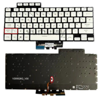 UK Backlight Keyboard for ASUS ROG Zephyrus G14 GA402 GA402R GA402RJ GA402RK GA402X GA402XV White V205526Q Notebook