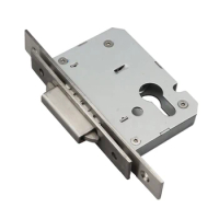 304 Stainless Steel European Double Hook Sliding Door Lock body for Folding Door/Roller Shutter Door/Crystal Door/Sliding Door