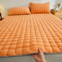 Thickened warm fleece mattress pad 1.5m mattress pad double mattress pad dormitory mattress pad