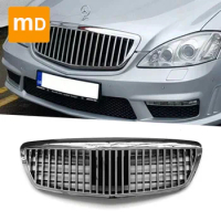 Glossy Black Radiator Grilles For 2005-2008 S-Class W221 Modified Mayba Hertz Model Car Accessories