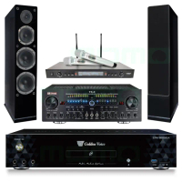 【金嗓】CPX-900 K1A+Zsound TX-2+SR-928PRO+AS-168 黑(4TB點歌機+擴大機+無線麥克風+喇叭)