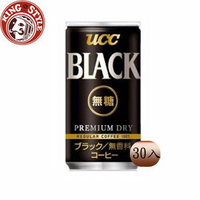 金時代書香咖啡【UCC】BLACK 無糖咖啡( 185gx30入) UC185-30BK