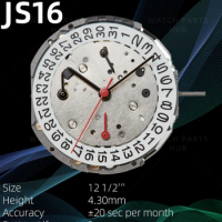 New Miyota JS16 Watch Movement Citizen Genuine Original Quartz Mouvement Automatic Movement 6 Hands Date At 3:00 Watch Parts