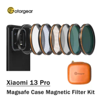 Fotorgear Magnetic Filter Kit Magsafe Phone Case for Xiaomi 13 Pro CPL ND Black Mist Streak Filter Set