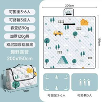 野餐墊加厚帶鋁模戶外防潮墊露營帳篷摺疊防水帳篷墊加厚防水