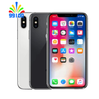 Used Unlocked Cell Phone Apple iPhone X Face ID 5.8" 3GB+64/256GB 4G LTE A11 CPU Hexa Core Wireless Charge