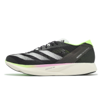 adidas 競速跑鞋 Adizero Takumi Sen 10 男鞋 黑 綠 運動鞋 緩震 愛迪達 IG7401