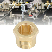 ขั้วต่อข้อต่อท่อทองเหลือง, 1 ชิ้น, มีขนาด 1/8NPT-1/4NPT, 3/8NPT-1/4NPT, 1/2NPT-1/4NPT, 3/8NPT-1/4NPT