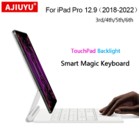 Magnetic Magic Keyboard For iPad Pro 12.9 inch 3rd 4th 5th 6th Generation Smart Case TrackPad Touch Backlit Keyboard Spanish
