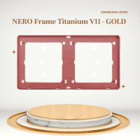 NERO Frame Titanium Gold - V11286 - G / Frame Saklar Nero Titanium Gold 2 Gang