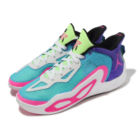 【NIKE 耐吉】籃球鞋 Jordan Tatum 1 GS Wave Runner 藍 紫 粉紅 女鞋 大童(FV0172-400)