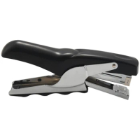Clip-On Stapler For 20-Page Heavy-Duty Desktop Stapler For Office Staplers (Black)