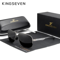 KINGSEVEN Polarized Aluminum Sunglasses Men UV400 HD Lens Pilot Eye Protection Photochromic Glasses Women Night Vision Eyewear
