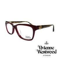 【Vivienne Westwood】金屬立體土星光學眼鏡(紅/咖啡 VW319_02)