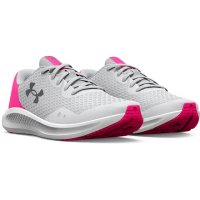 【UNDER ARMOUR】UA 女童 Charged Pursuit 3 慢跑鞋 運動鞋_3025011-100(白色)