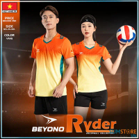 Q Bộ Đồ Bóng Chuyền Nam Nữ Beyono Ryder Màu Vàng - Đồ Thể Thao Thoáng Mát , Co Giãn Tốt