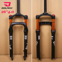 BOLANY MTB Fork 26 Bike Fat Fork Suspension Mountain Bike Snow Beach Bicycle Air Forks 120mm 1-1/8 Supention MTB Bike Part