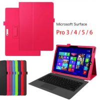 Case For Microsoft Surface Pro 3 4 5 6 Case PU Leather Tablet Case for Surface Pro 6 Pro 5 Pro4 Pro3 Stand Shell Capa Fundas