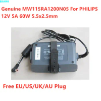 Genuine MW115RA1200N05 12V 5A 60W AA24750L-001 AC Adapter For PHILIPS RESPIRONICS 557P 757P 550 750 CPAP Power Supply Charger