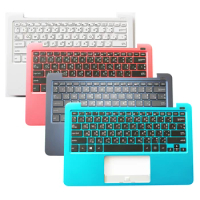 New Thai Keyboard with White/Red/Dark Blue/Sky Blue Palmrest Case for Laptop Asus E202 E202S E202SA E202M E202MA