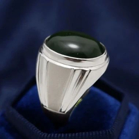 Cincin pria perak batu permata