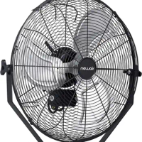 Outdoor High-Velocity Wall Mounted Fan: 20 Inches, 3 Speeds, Adjustable Tilt Head