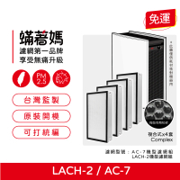 【著媽】複合式濾網4入優惠組(適用 樂智 福維克 怡樂智 LACH-2 Lux AC-7 ROYAL 空氣清淨機)