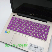 New 14 inch Silicone laptop keyboard cover skin For Asus K401U X450V F455L A456U A455L R457U k401L K42J A42J A40J D A43S