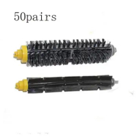 Wholesale 50pairs Bristle &amp; Flexible Beater Brush for irobot roomba 600 700 Series 620 630 650 660 770 780 790