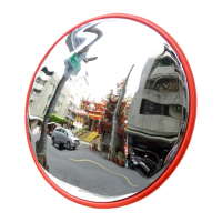 【工具達人】交通凸透鏡 交通防撞鏡 反射鏡 馬路防撞鏡 凸透鏡 防撞鏡 球面鏡 道路反射鏡(190-MID30)