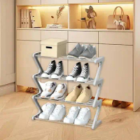 Shoe Rack Z Shape Closet Shoe Boot Organizer Multi-Layer Shoe Rack Storage Organizer Household StackableShoe Cabinet Space Saver