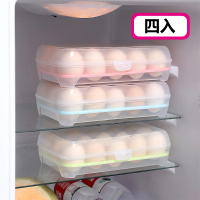 立式15格雞蛋冰箱透明收納盒(4入)