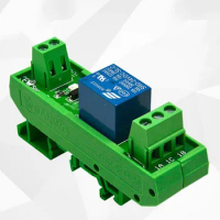 Practical Relay Board Din Rail 1 Channel 30VDC 250VAC 5/12/24V Relay Built-in MPA Electrical Engineering Electromagnetic Relay
