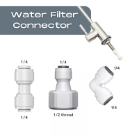 KITCHZBATHC 1/4'' Water Filter Fitting Water Fitting RO Water Fitting RO Fitting Hand Valve Union Co