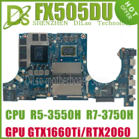 KEFU FX505DU MAINboard W/R7-3750H R5-3550H GTX1660TI RTX2060/V6G For ASUS FX505DV FX95DU FX95D FX705DU FX705 Laptop Motherboard