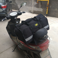 後座包   摩托車橫包后尾包防水騎士包摩旅裝備騎行后座包行李旅行袋馱包【MJ16484】