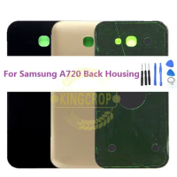 For SAMSUNG A7 2017 A720 A720F SM-A720F Back Battery Cover Door Rear Glass Housing Case For SAMSUNG A7 2017 Battery Cover